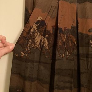 Vintage 80’s Ralph Lauren Equestrian Polo Maxi Skirt